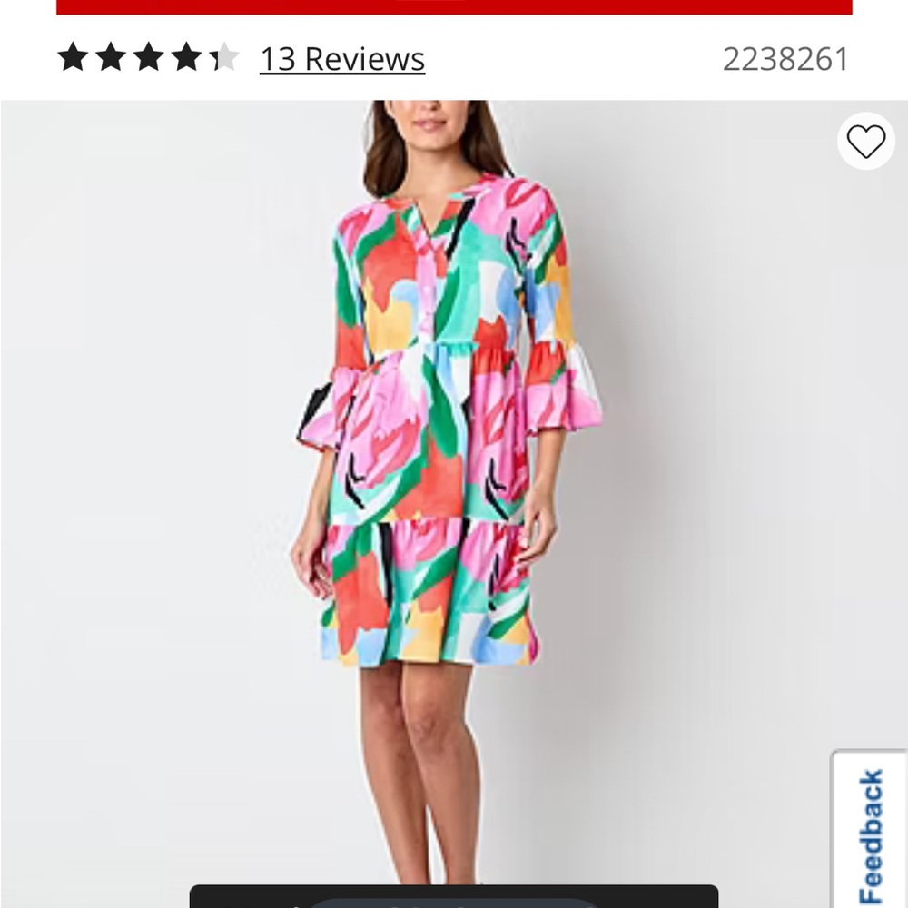 Multicolor Floral Women's Dress